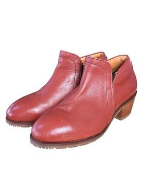 Xena Workwear Gravity Steel Toe Leather Ankle Boots – Rust Brown Leather Sz 7.5